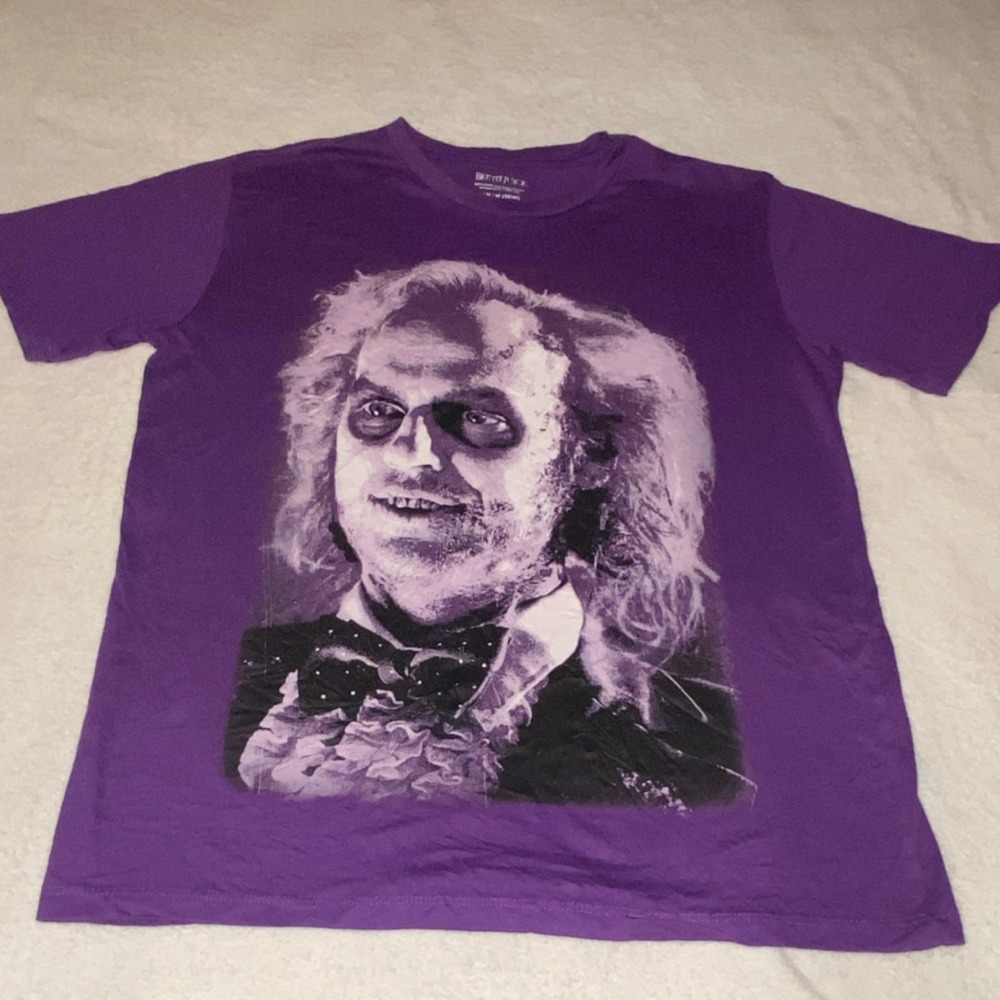 "Mad Engine" Beetlejuice Purple Promotional Movie T-Shirt‎ M (38/40)